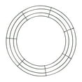 thumbnail image 1 of Metal Wreath Frame Wire Round Wreath Rings Wire Wreath Frame for New Year Party Black 25cm, 1 of 8