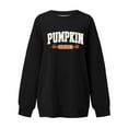thumbnail image 1 of WEAIXIMIUNG Sweat à Capuche Rayé pour Femmes, Manches Longues, Col Rond, Motif Imprimé Lettre, Confortable et Élégant pour un Usage Quotidien, 1 of 3