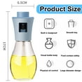 thumbnail image 2 of Pulverizador de aceite de oliva de vidrio de 200 ml, pulverizador de aceite de cocina, botella pulverizadora de aceite, pulverizador de aceite de canola, para hacer ensaladas, hornear, freír, barbacoa, 2 of 5