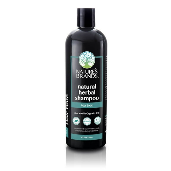 Herbal Choice Mari Natural Shampoo, Tea Tree; 16floz BPA-Free Plastic, Made with Organic