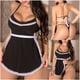 thumbnail image 1 of ICHUANYI Clearance Women Sexy Maid Maid Uniform Pajamas Nightdress Suit Sexy Underwear Suit(Black, XL) Ichuanyi Ichuanyi, 1 of 9