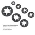 thumbnail image 3 of Starlock Washer, Stable ,Internal Tooth Starlock, Mechanical Equipment Industrial Production Shock Absorption Insulation, 3 of 8