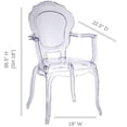 thumbnail image 2 of Fauteuil de salle à manger en acrylique transparent set 2, 2 of 4
