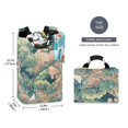 thumbnail image 2 of Yayeee Freestanding Laundry Hamper with Handle Collapsible Large Storage Basket for Clothes, Floral Forest Pattern, 2 of 7