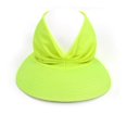 thumbnail image 1 of Chapeau Femme Été Chapeau de Soleil Extérieur Filles Visière de Plage Casquette Dames Queue de Cheval Chapeau Réglable Rouge, 1 of 10