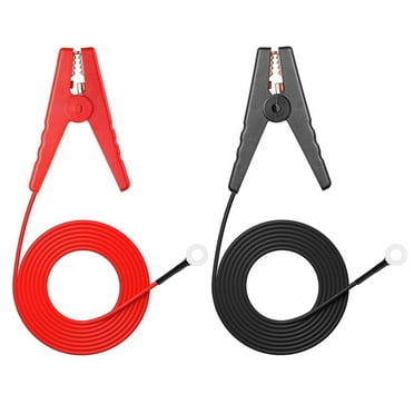 qiya 1 Pair 3Ft Electric Fence Wire Solar Fence Charger Fence Kit with Crocodile Clip