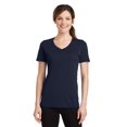 thumbnail image 1 of Port & Company ®  Ladies Performance Blend V-Neck Tee. Lpc381v Xxl Deep Navy, 1 of 1