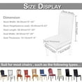 thumbnail image 2 of DYstyle 1-8 Pcs Christmas Santa Elk Stretch Banquet Chair Cover Party Decor Dining Room Seat Cover Chair Slipcover, 2 of 5