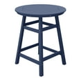 thumbnail image 2 of Costaelm Paradise Outdoor HDPE 35" Round Counter Height Patio Bar Table, Navy Blue, 2 of 9