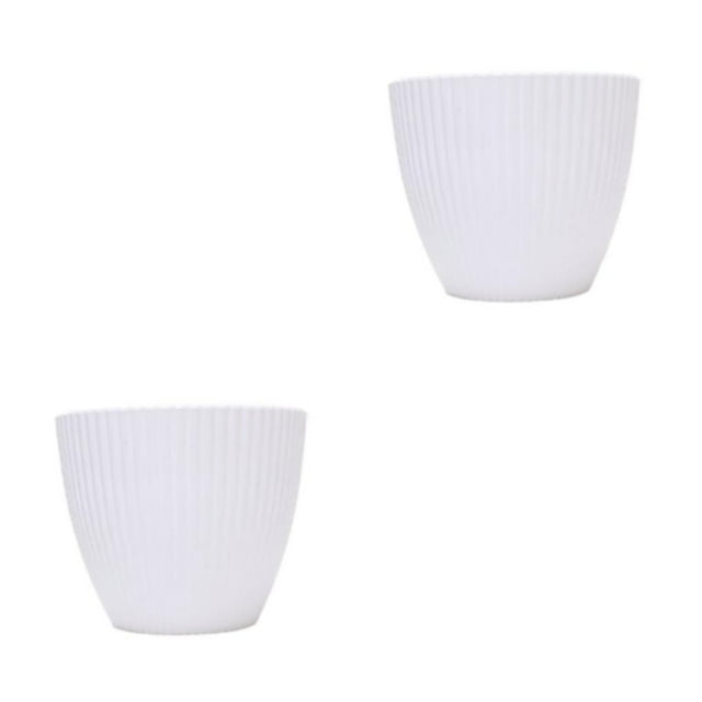 Macetas para plantas Bearachild 2Conjunto Marfil 15 CM Plástico Duradero