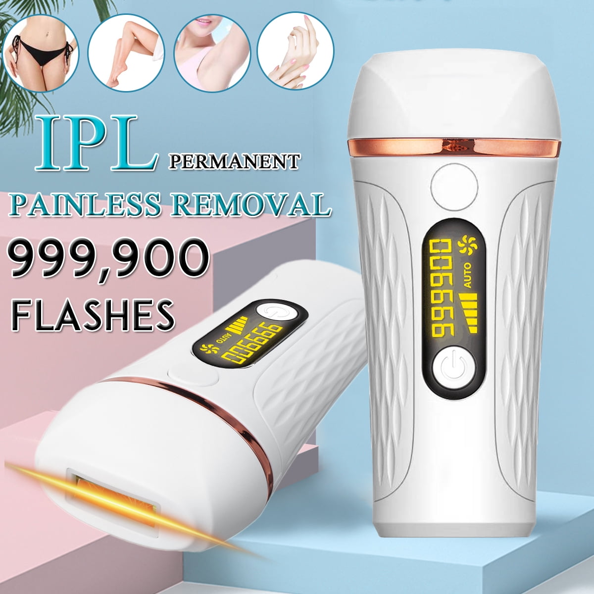 Painless Laser Hair Removal Machine 999,900 Flashes 5 ...