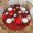 A014, variant on Tablecloth Christmas Red Glitter Snowflake Ball Round 60 x 60 Inch Table Cover Polyester Stain and Wrinkle Resistant Table Cloth for Kitchen Dining Coffee Party