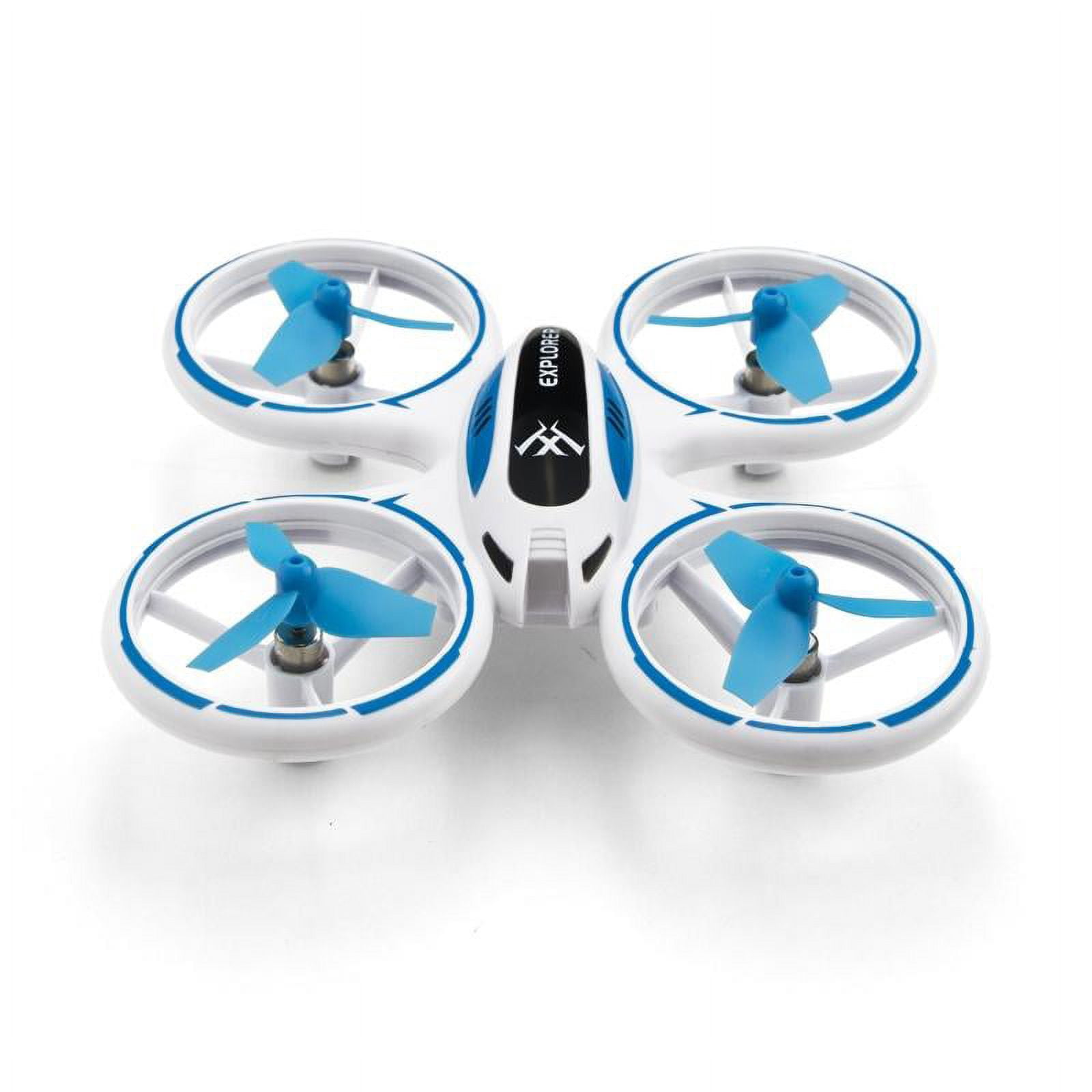 The Drone Zone Mini LED Voyager Explorer Quadcopter Night Flyer For Beginners - Blue