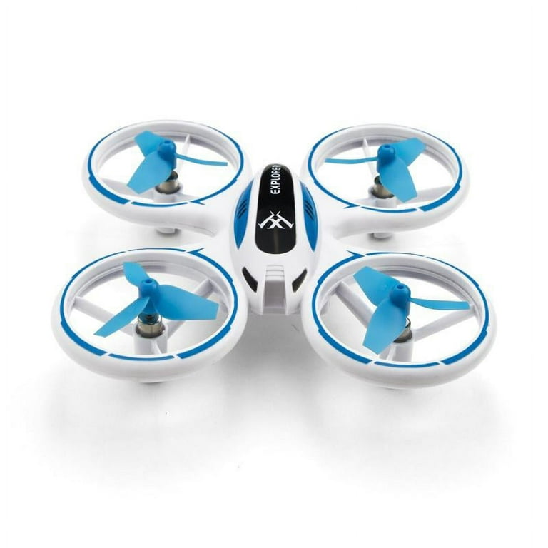 The Drone Zone Mini LED Voyager Explorer Quadcopter Night Flyer For Beginners Blue