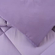 Urban Playground Kids and Teens Iris Solid Purple 2-Piece Comforter Set, Twin/Twin XL