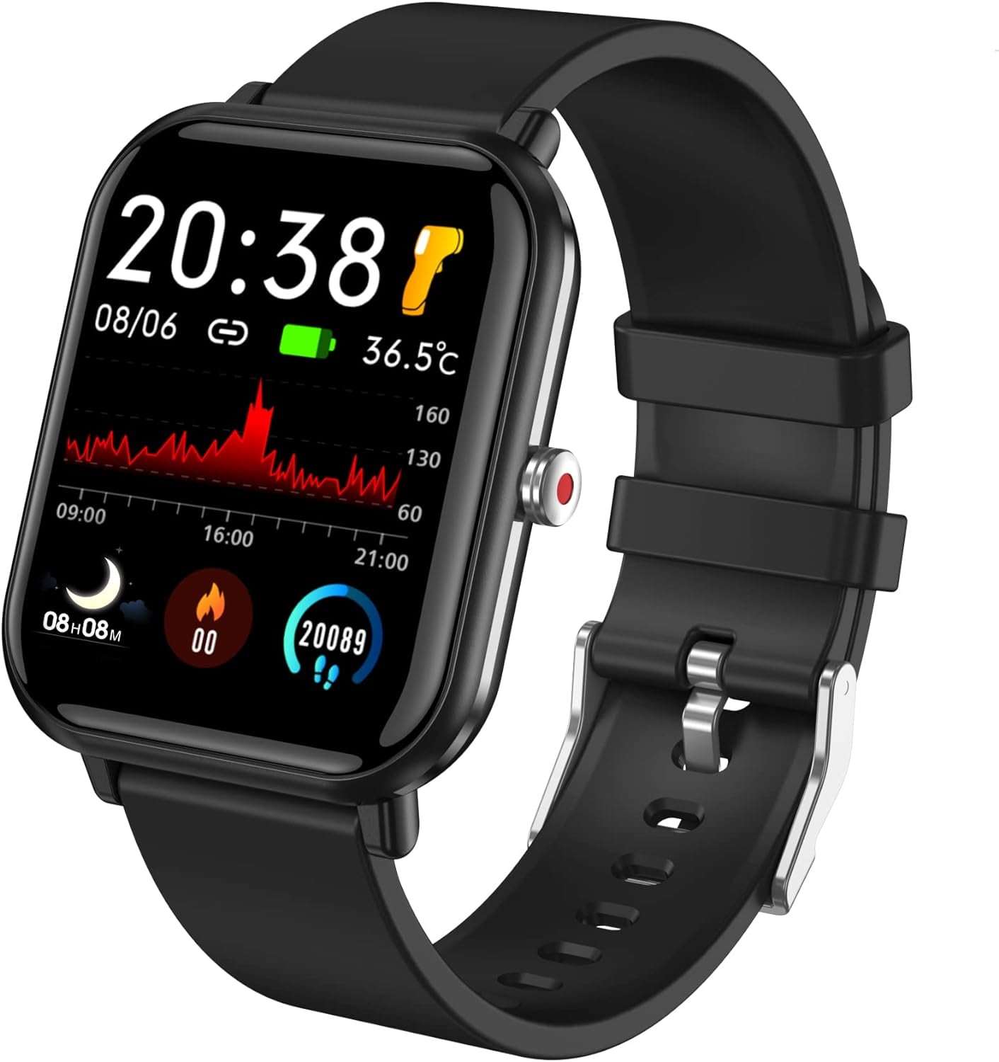 iHome Smart Health Band Activity Tracker Watch with Heart Rate Monitor IP67 Waterproof Fitness Wristband with Step Counter Calorie Counter Smart Watch for Women and Men Walmart