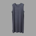 thumbnail image 2 of ZVNAΖH Men's Sleeveless Sleep Shirt Homewear Robes Gown Tank Tops Casual Side Split Nightshirt, 2 of 3