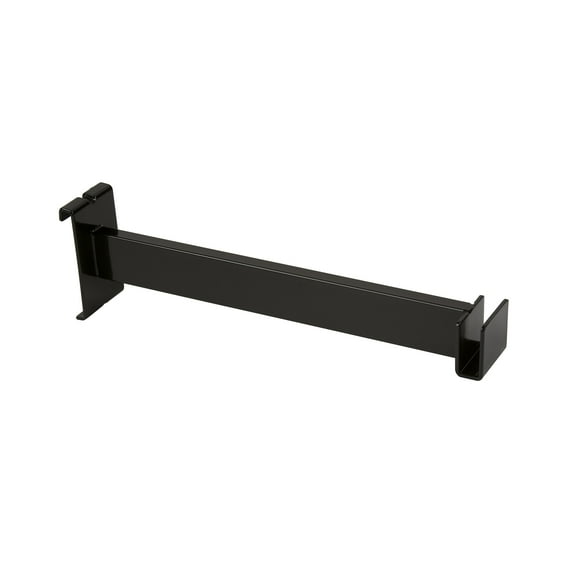 Econoco Hangrail Bracket to Hold Rectangular Tubing, 12" Length, Black (Pack of 24)