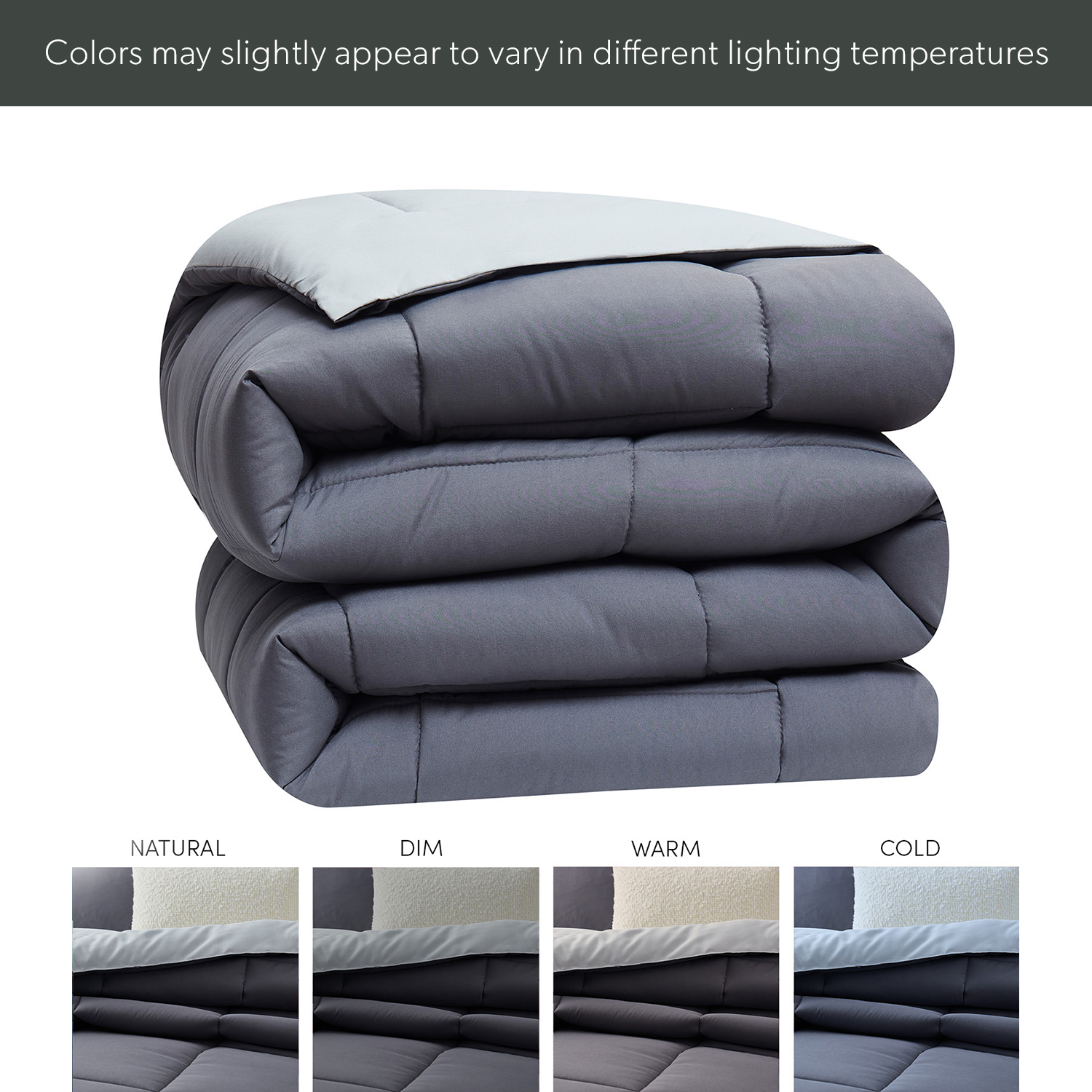 Nestl Twin Comforter Set, 2-Piece, Gray photo 8