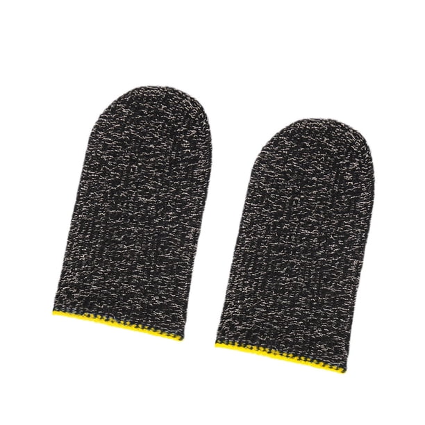 Methold Juego de 2 uds. De mangas para los dedos, a prueba de sudor, transpirable, protector de pantalla, Kit de guantes tejidos, repuestos Videojuegos y accesorios Amarillo