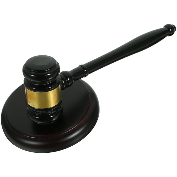 Auction Hammer Court Gavel Rustic Mallet Manual Judgment Lawyer Gifts Classroom Decore Judge Wooden
