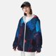 thumbnail image 3 of Fotbe Spooky Halloween Night Scene Chaqueta con Protección Solar UPF 50+ para Hombre y Mujer, Camisa con Capucha y Bolsillos-Small, 3 of 7