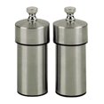 thumbnail image 1 of 4 Inch - 10cm FuturaBrushed Stainless Pepper Mill Salt Mill Set, 1 of 1