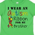 thumbnail image 4 of Inktastic I Wear an Autism Ribbon for My Brother Boys or Girls Toddler T-Shirt, 4 of 5