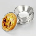 thumbnail image 2 of 25 Pack Egg Tart Molds Tiny Pie Tartlets Dessert Mold Pans Tin Puto Cup Bakeware Muffin Cupcake Cake Cookie Mold Baking Tool, Round Resuable Nonstick, 2 of 6