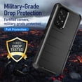 thumbnail image 3 of NIFFPD Samsung Galaxy A53 5G Case with Screen Protector Tough Rugged Shockproof Protective Phone Case for Samsung A53 5G Black, 3 of 6