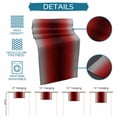 thumbnail image 6 of Dark Red Grey Black Ombre Table Runner 72 Inches, Farmhouse Gradient Minimalist Bed Runner Dresser Scarves Tabletop for Indoor Outdoor Parties/Ceremony/Banquet, 14" x 72", 6 of 8