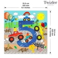 thumbnail image 3 of Twizler 5th Birthday Card for Boys - Monster Trucks - Children's Age 5 Happy Birthday Greeting Card for Son Grandson Nephew Kids, 3 of 5