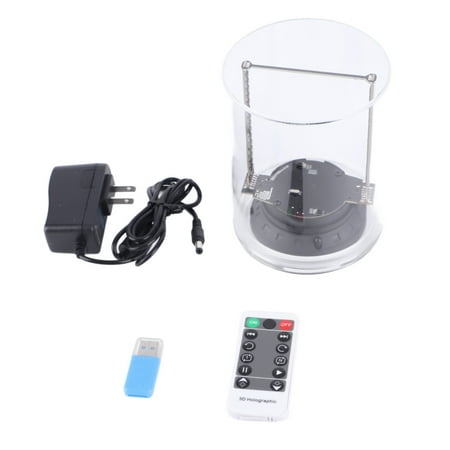 

2024 3D Hologram Fan 1080x160P 160 LEDs 3.9inch Diameter WiFi APP 3D Advertising Player for Business Store Shop Bar 100240V US Plug