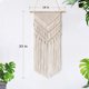 thumbnail image 3 of Taufey Macrame-decoración para el hogar, decoración para el hogar, estilo bohemio y chic, decoración geométrico para el apartamento, decoración para el dormitorio, 16 & quot; W X 33 & quot; L Feliz Sencillez, 3 of 3
