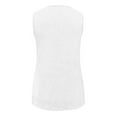 thumbnail image 3 of Hjtefg Girls' Summer Tank Top - V-Neck Sleeveless Tee | Soft Breathable Loose Fit for Play & Beach,Color: White Size: 11-12 Years, 3 of 4
