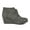 GREY, variant on Dream Pairs Women's Casual Fashion Lace-Up Wedge Ankle Booties Low Heel Design