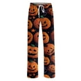 thumbnail image 5 of LHVUOA Halloween Womens Pajama Pants Super Soft Cute Halloween Print Pajamas Comfortable Elastic Waist PJs with Pockets, 5 of 7