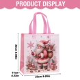 thumbnail image 3 of Clearance Under $1 Christmas Non-Woven Tote Bag with Handles - Pink Style 2, 3 of 5
