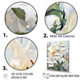 thumbnail image 3 of Designart "Simple Tranquility Of Beige Lilies III" Lilies Floater Framed Canvas Art Print, 3 of 5