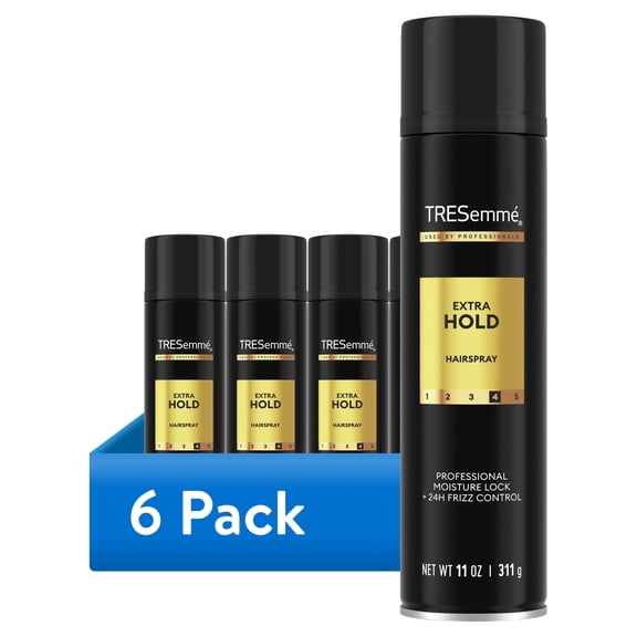 (6 pack) TRESemmé Extra Hold Hairspray with 24H Hold and Frizz Control, 11 oz