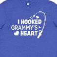 thumbnail image 4 of Inktastic I Hooked Grammy's Heart with Fishing Rod Youth T-Shirt, 4 of 5