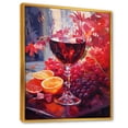 thumbnail image 2 of Designart "Spirited Sangria" Wine Floater Framed Wall Art Living Room, 2 of 5