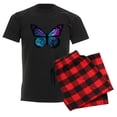 thumbnail image 6 of CafePress - Galactic Butterfly Pajamas - Men's Dark Loose Fit Cotton Pajama Set, 6 of 7