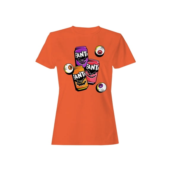 Officially Licensed Fanta Spooky Fanta Cans Halloween Women's T-shirt