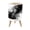 Color 2, variant on Small Trash Can with Lid Forest Botanical Tree Abstract Landscape Misty Forest Faded 1.8 Gallon Dog Proof Trash Can Round Garbage Can Waste Bin Wastebasket for Bathroom Bedroom Living Room