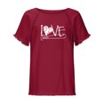 thumbnail image 4 of Camiseta de manga corta estampada casual para mujer OAVQHLG3B Store  lin121212, 4 of 5