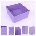 thumbnail image 2 of Unique Bargains Fabric Storage Cube Storage Bin Storage Basket Purple 12*12*6in, 2 of 6