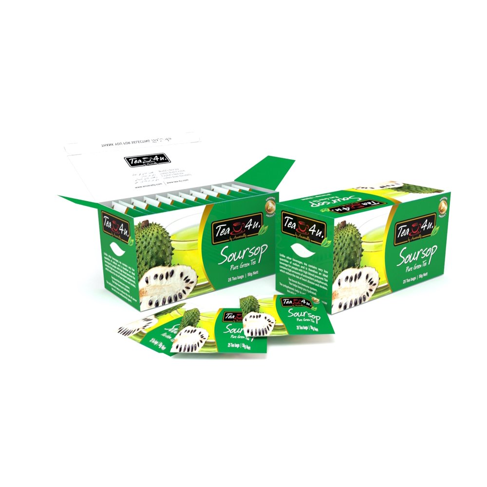 Tea4U Green Tea Bags with Soursop - Walmart.com - Walmart.com