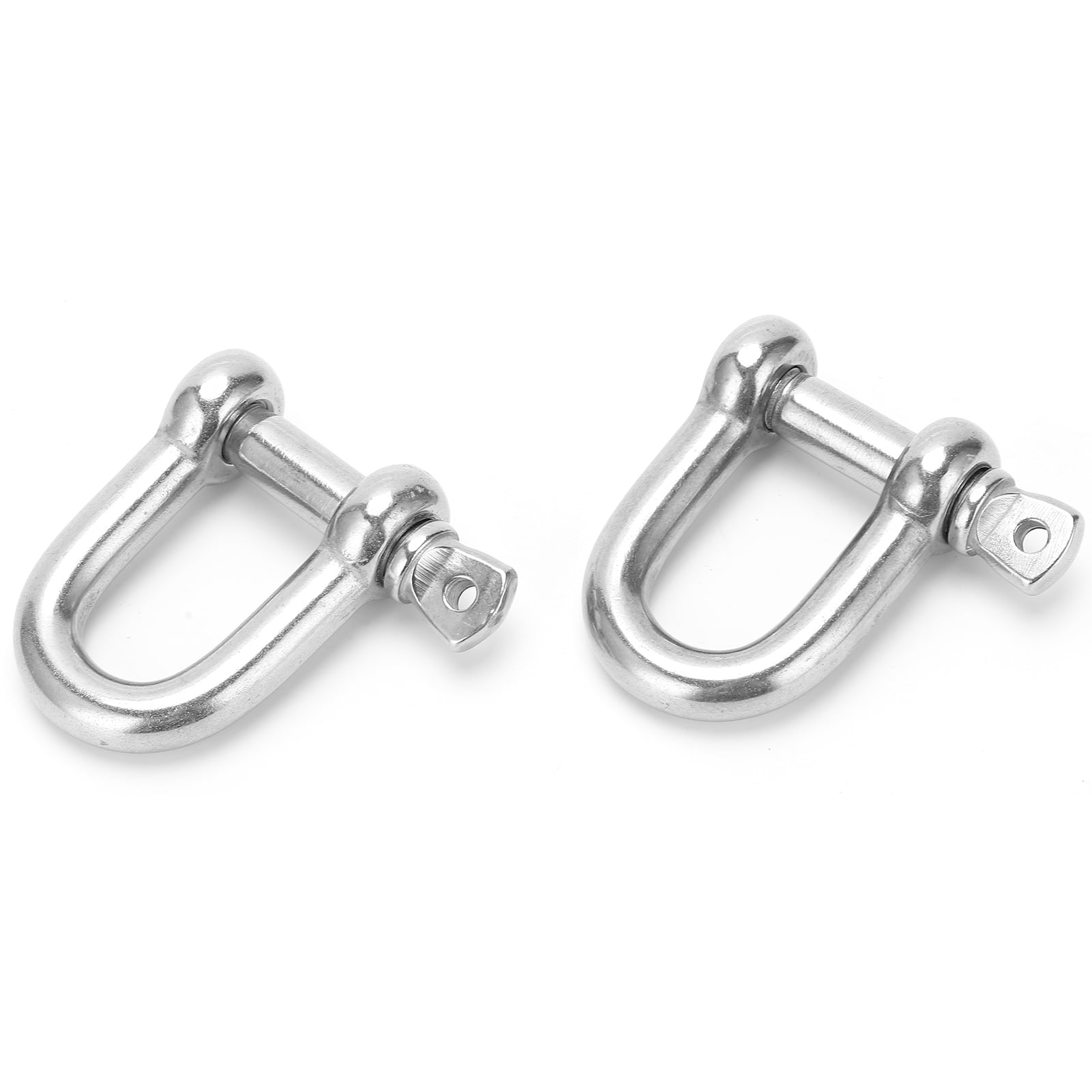 YOUTHINK 2Pcs M12 Straight D Shackle 304 Stainless Steel Unloading Hook