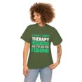 thumbnail image 2 of I don't need Therapy just Fishing Unisex Heavy Cotton Tee, 2 of 9